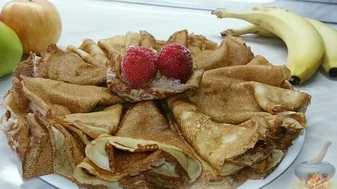 Классические русские блины на молоке