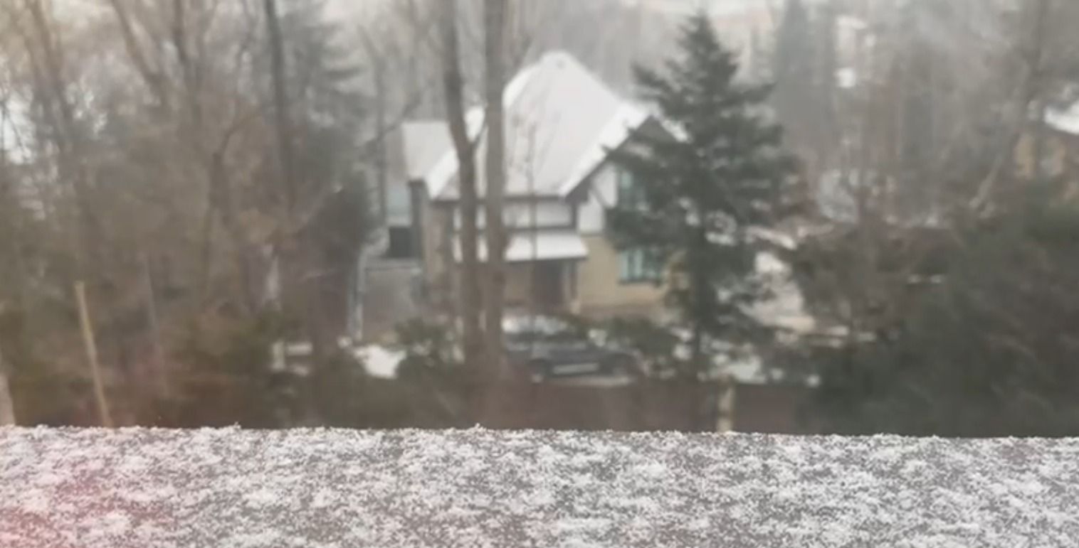 Сильный снег начался во столице Приморского края