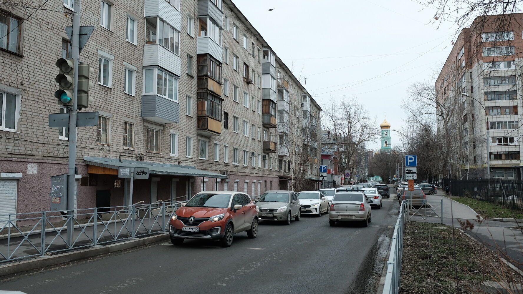 Как ездили пермяки в первый день реконструкции Попова? Фоторепортаж с пробок