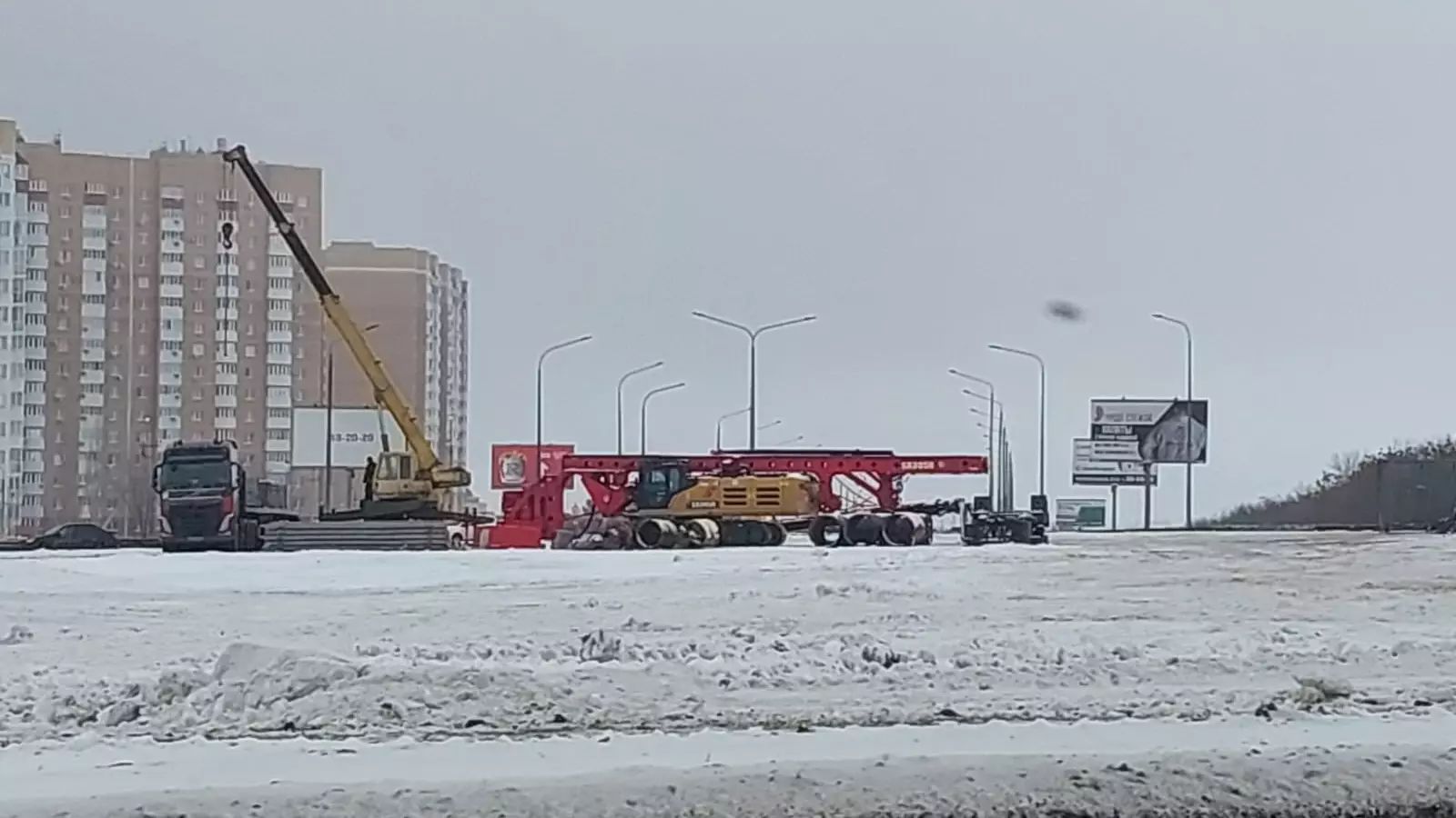 В Оренбурге на Загородном шоссе готовятся к возведению двухуровневой развязки